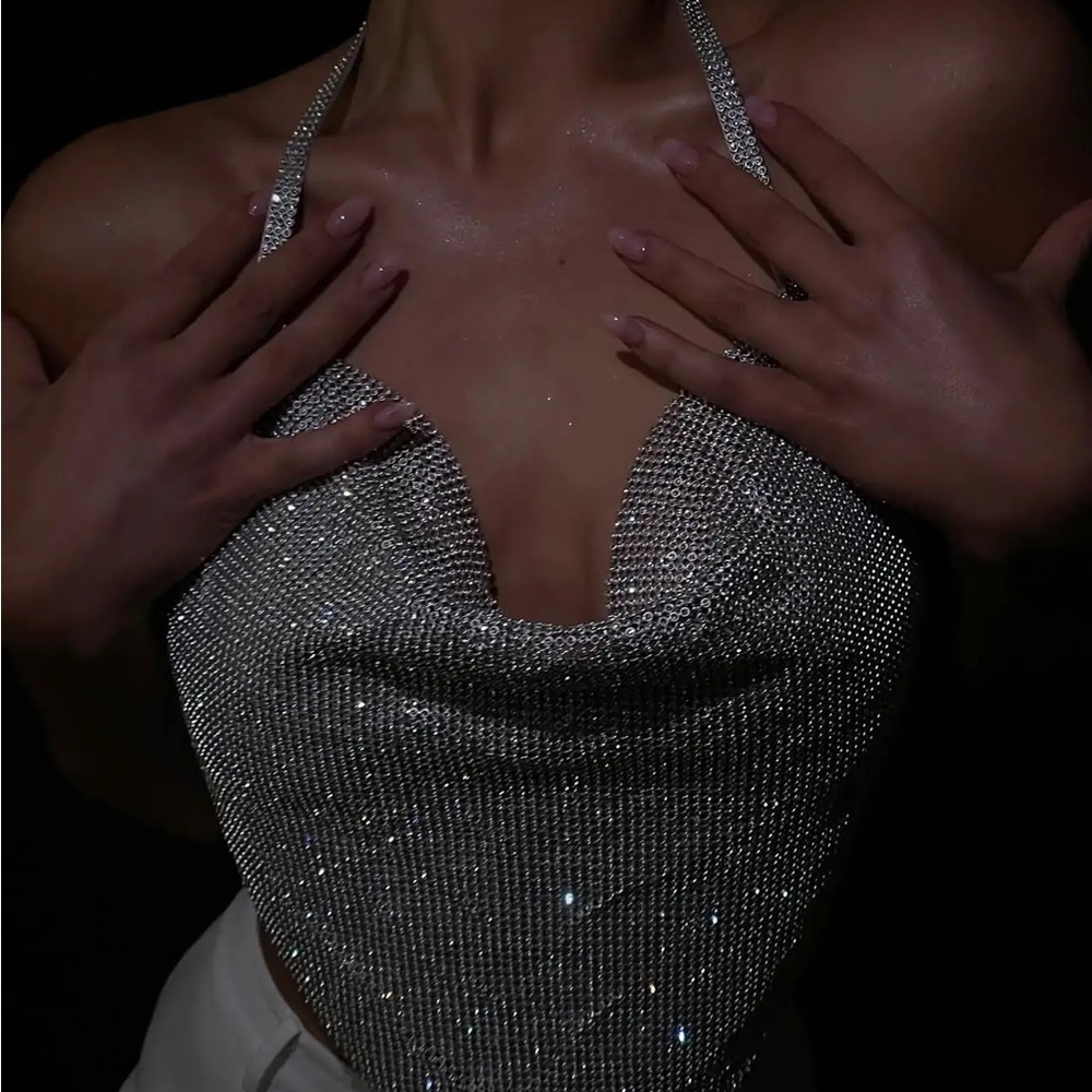 Meshki Metallic Chainmail Top